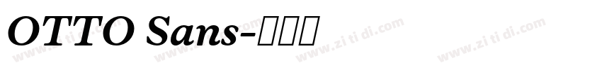 OTTO Sans字体转换